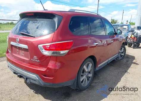 2014 Nissan Pathfinder Platinum z USA, uszkodzony, nr VIN 5N1AR2MM8EC600544